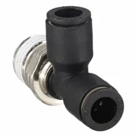 LEGRIS Push-Fit Tee Fitting: 5/16 in OD x 5/16 in OD x 1/4 in Pipe Size, Tube x Tube x MNPT, 10 PK (MPN 3103 08 14)
