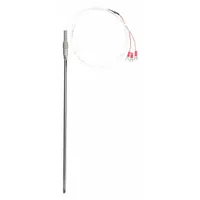 Resistance temperature detector designed for gas applications. Accuracy of ±0.3°C/0.12 ohm at 0°C. Includes a 2 ft 10 in cable. Suitable for temperature measurement in gas flow or gas environment processes