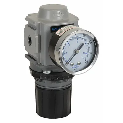 WILKERSON Compressed Air Regulator: Aluminum, 3/8 in NPT, 150 cfm, 300 psi Max Op Pressure - Wilkerson FRL Air Regulators