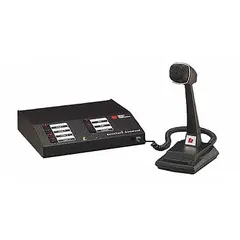 The FEDERAL SIGNAL SelecTone Command Unit is a control system for public address and general alarm applications. It includes 4 Multi Tone Modules and is compatible with manufacturer model number 300VSC-1. This unit is used with audio amplifiers and speakers to broadcast voice messages and multi-tone alarms in industrial facilities, plants, and commercial buildings.