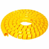 Spiral Wrap: 1 in Wd, For 7/8 in Max Bundle Dia, 50 ft Lg, Polyethylene, Yellow, -60°F to 190°F (MPN WL-SW-100-50-YL)
