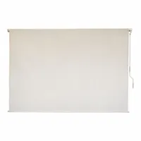 KEYSTONE FABRICS Sun Shade: Cream, Pole and Crank, 84% UV Protection, 6 ft Fabric Ht, Right, P7215