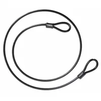 ABUS Security Cables: Straight Cable, 16 1/2 ft Lg, 25/64 in Cable Dia, Black (MPN 10/500 NON-COILED CABLE)