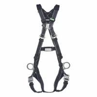 MSA Fall Protection Harness: Hot Work, Confined Spaces/Gen Use/Welding, Vest Harness, Quick-Connect (MPN 10252247)
