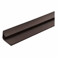 LORIENT Fire and Smoke Seal: Batwing, Self-Adhesive Mounting, Std, Elastomeric/Graphite/Vinyl, Brown (MPN BW502B-36)