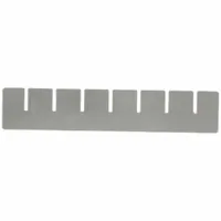 LEWISBINS Divider: 9 1/4 in x 1 7/8 in, Gray, For 6 3/8 in Bin Wd, Plastic, Long Side (MPN DV1025 Grey)