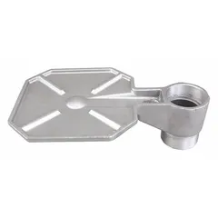 This aluminum spill tray is designed to contain drips and spills in industrial settings. Commonly placed under machinery, pumps, or fluid containers to catch oil, coolant, or water. Silver finish. Dimensions: 3 21/64 in height, 11 1/4 in length, 7 in width.