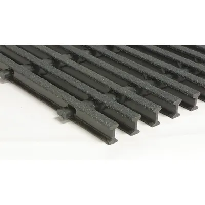 FIBERGRATE Fiberglass Pultruded Grating: Structural Grating, 5 ft x 12 ft Nominal Size (WxL) - Acid-Resistant Industrial Structural Grating