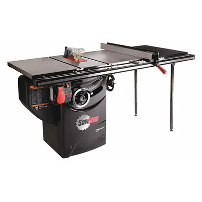 SAWSTOP Table Saw: 120 V AC Volt, 14 A Current, 10 in Blade Dia. - Cabinet Table Saws with Automatic Safety Blade Retraction