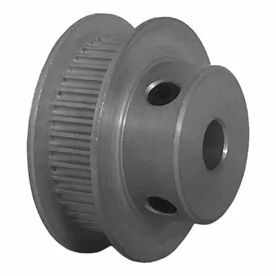 Dayton Timing Pulley: Modified Curvilinear, Fixed, For GT Timing Belt Section - GT Section Fixed-Bore Timing Pulleys with Hub