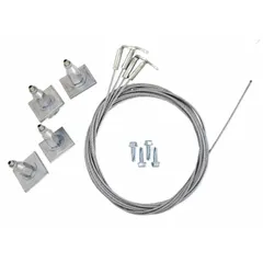 Struts and mounting kit for industrial equipment suspension. Includes a 3/4 in Tech Screw for fast installation. Used for supporting machinery, conveyors, or piping systems.