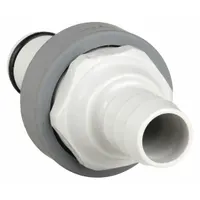 Quick Connection Insert: Insert, 1/4 in ID Size, Barbed x Barbed, Polypropylene, Gray (MPN NS4D22004)