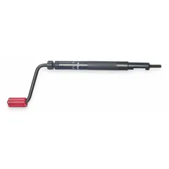 This prewinder tool is used to install helical inserts into threaded holes. It is constructed from steel with an 8-inch overall length and is compatible with coarse, right-hand threads and 18-8 stainless steel inserts. The tool ensures proper alignment and seating during thread repair or reinforcement in metalworking applications.