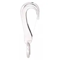LUCKY LINE PRODUCTS Spring Snap: 1 Snaps, Wire Gate, Zinc, 5/16 in Opening Size, 3 1/4 in Overall Lg