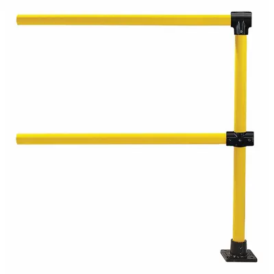HOLLAENDER Handrail Extension: Toe Board Not Included, 5 in x 5 in - Handrail Extensions
