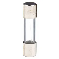 Fast-acting cylindrical fuse rated 4 A and 250 V AC, with a 1/4 in x 1 in physical size. Provides overcurrent protection in industrial equipment, control panels, and instrumentation where rapid response to fault currents is required.