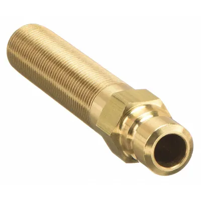 PARKER Hydraulic Quick Connect Hose Coupling: 3/8 in Coupling Size, Brass - Moldmate Series Hydraulic Quick-Connect Coupling Plugs