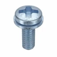 SEMS Screw: Internal Tooth, #2-56 Thread Size, 3/16 in Lg, Steel, Zinc-Plated, Pan, Phillips, 50 PK (MPN MPPII0-200180-050P)