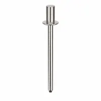 Blind Rivet,1.333" L,0.124" dia,PK500: Inch, 1 21/64 in Overall Lg, 15/64 in Body Lg, Dome, 500 PK (MPN AD41H201)