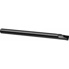 This indexable boring bar features a positive rake geometry and right-hand orientation, designed for internal turning operations such as enlarging holes, achieving precise diameters, and finishing bores. It accepts indexable inserts for efficient cutting in metalworking applications.