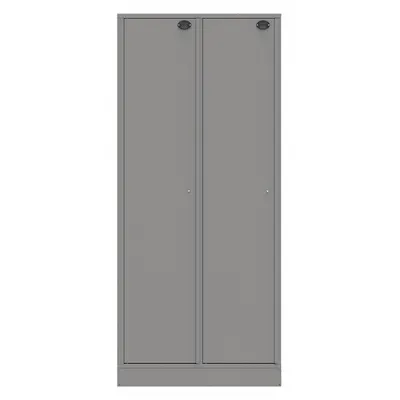SENTINEL Law Enforcement Evidence Locker: Non-Pass-Through Backing, Slam Latch, 2 Compartments - Standard Evidence Storage Lockers