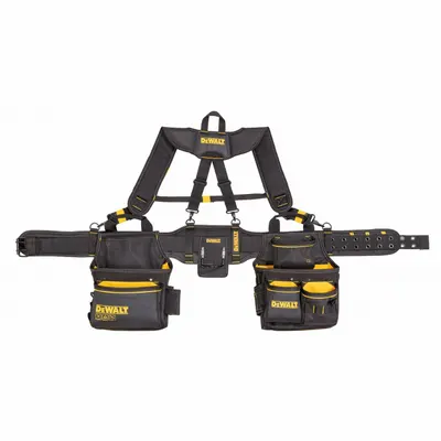 DEWALT DWST540602 Padded Tool Rig, Black, 25 Pockets, 34-50 in Waist - Tool Rigs
