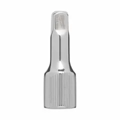 This 1/4" drive hand socket extension extends the reach of a ratchet or wrench to access fasteners in confined spaces. With a 1-1/2" overall length and chrome finish, it is suited for automotive repair, machinery maintenance, and general assembly tasks.