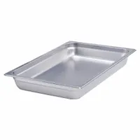CRESTWARE Steam Table Inset Pan: Third Size, 22 ga Gauge, NSF Certified, 4 in Overall Dp (MPN 2134)