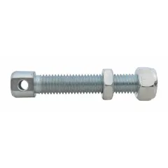 This chain adjustment kit is a replacement accessory for Dayton platform lift trucks. It is used to adjust lift chain tension on compatible models. Suitable for use in warehouses and industrial facilities during material handling operations.