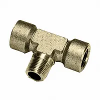 LEGRIS Metal Pipe Tee: Tee, 3/4 in x 3/4 in x 3/4 in, 1,000 psi, 3 29/64 in Lg, C37700 Brass (MPN 0158 27 27)