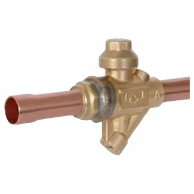 Parker Refrigerant Ball Valve: 61.3 Cv, 1 1/8 in Female Sweat, No Access Port - Sweat Connection Refrigeration Ball Valves