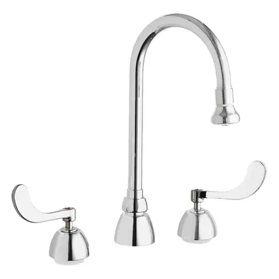 CHICAGO FAUCETS 786-XKABCP Widespread Kitchen Faucet - Widespread Kitchen Faucets