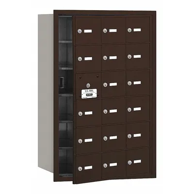 SALSBURY INDUSTRIES Mailbox: 4B+, 18 Doors, Horizontal, 35 1/4 in H x 22 3/4 in W x 16 1/2 in D - Multi-Unit Mailboxes