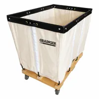 OEM Basket Truck: 15 cu ft, 600 lb, 35 in L x 25 in W x 33 1/2 in H, White, Wood, Assembled