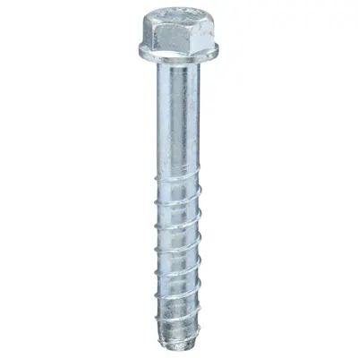 OEM Heavy-Duty Hex-Head Screw Anchor, 5/8 in x 8 in, Case Hardened Steel, 5-Pack - Heavy-Duty Hex-Head Screw Anchors