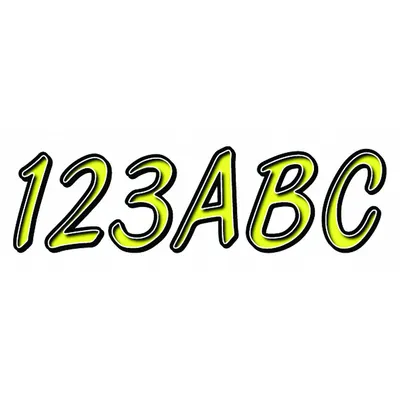 HARDLINE PRODUCTS Boat Registration Letters & Numbers