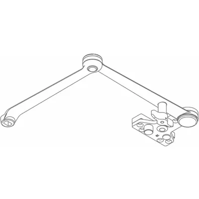 LCN Door Closer Arm: Aluminum (MPN 4210-3049CNS AL) - Replacement Arms