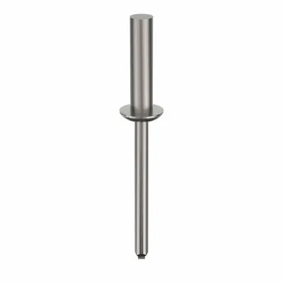 OEM Domed-Head Blind Rivet, 0.188" Dia, 2.111" Overall Length, 250-Pack - Domed-Head Blind Rivets