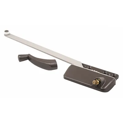 PRIME-LINE Window Operator: Crank, Handle Included, Left-Hand, Surface, Brown - Awning & Casement Window Operators & Handles
