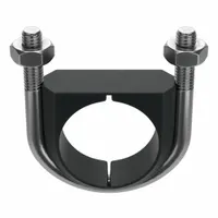 Vibration Dampening U-Bolt: 3/8"-16 Thread Size, For Pipe Size 2 in, 2 3/16 in Inside Ht, Plain (MPN UB2PA6)