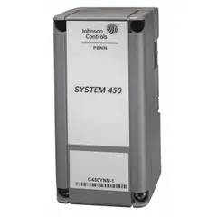 Power module for temperature sensing and control systems. Input voltage 24V AC. Compatible with Series 450 controllers including model C450CRN-1C. Used in HVAC modular control systems to supply power to connected components.