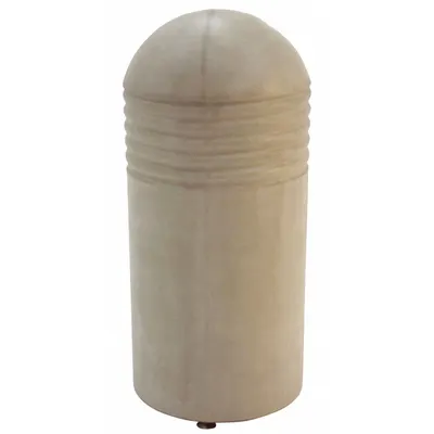 WAUSAU TILE Decorative Bollard: Round Shape, Beige, 42 in Overall Ht, 18 in Overall Lg - Round Decorative Bollards