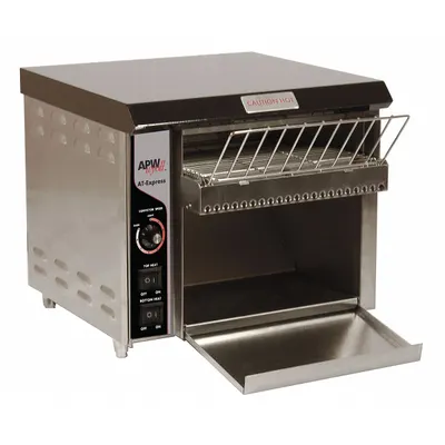 APW WYOTT Radiant Conveyor Toaster: 300 Slices per Hour, 2 3/8 in Conveyor Wd, 1,725 W Watt - Conveyor Toasters