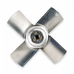 Replacement fan blade for DAYTON Fan No. 4C659. Features 4 blades with a 12-inch diameter and a 5/8-inch hub bore. Suitable for use in tubeaxial fans for general ventilation and air movement applications.