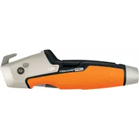FISKARS Painters Utility Knife: 7 1/2 in Overall Lg, Std Tip, Rubberized, Rubber, Orange, Hinge (MPN 770050-1001)