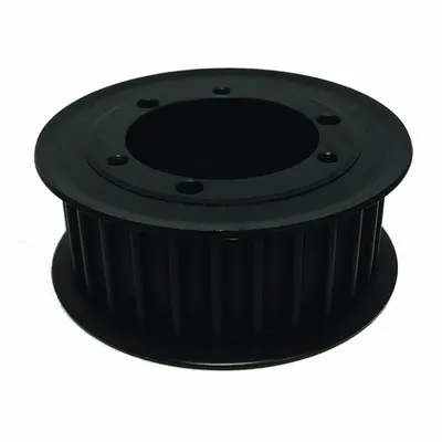 OEM Timing Belt Pulley: Curvilinear - HTD Section QD Bushed Timing Pulleys