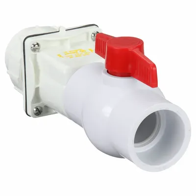ZOELLER 30-0101 PVC Combination Swing Check/Ball Valve, 2 in, Female