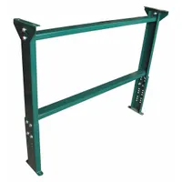 APPROVED VENDOR Conveyor Support Stand: For 27 in Between Frame Wd, 25 3/4 in Min. Ht, Steel
