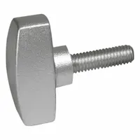This corrosion-resistant wing knob features a threaded stud for manual clamping and fastening without tools. Made of stainless steel with M8 thread and 16 mm thread length, it is suited for industrial machinery, panel enclosures, and equipment requiring tool-free adjustment