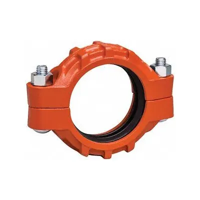 VICTAULIC Flex Bolted Clamp Coupling, 10 in x 10 in, Ductile Iron, 800 psi - Grooved Pipe Couplings
